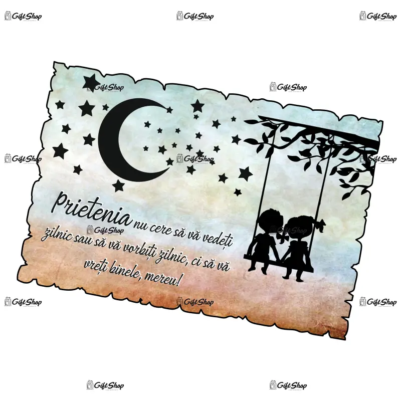 Prietenia nu cere sa va vedeti, magnet frigider mgs047